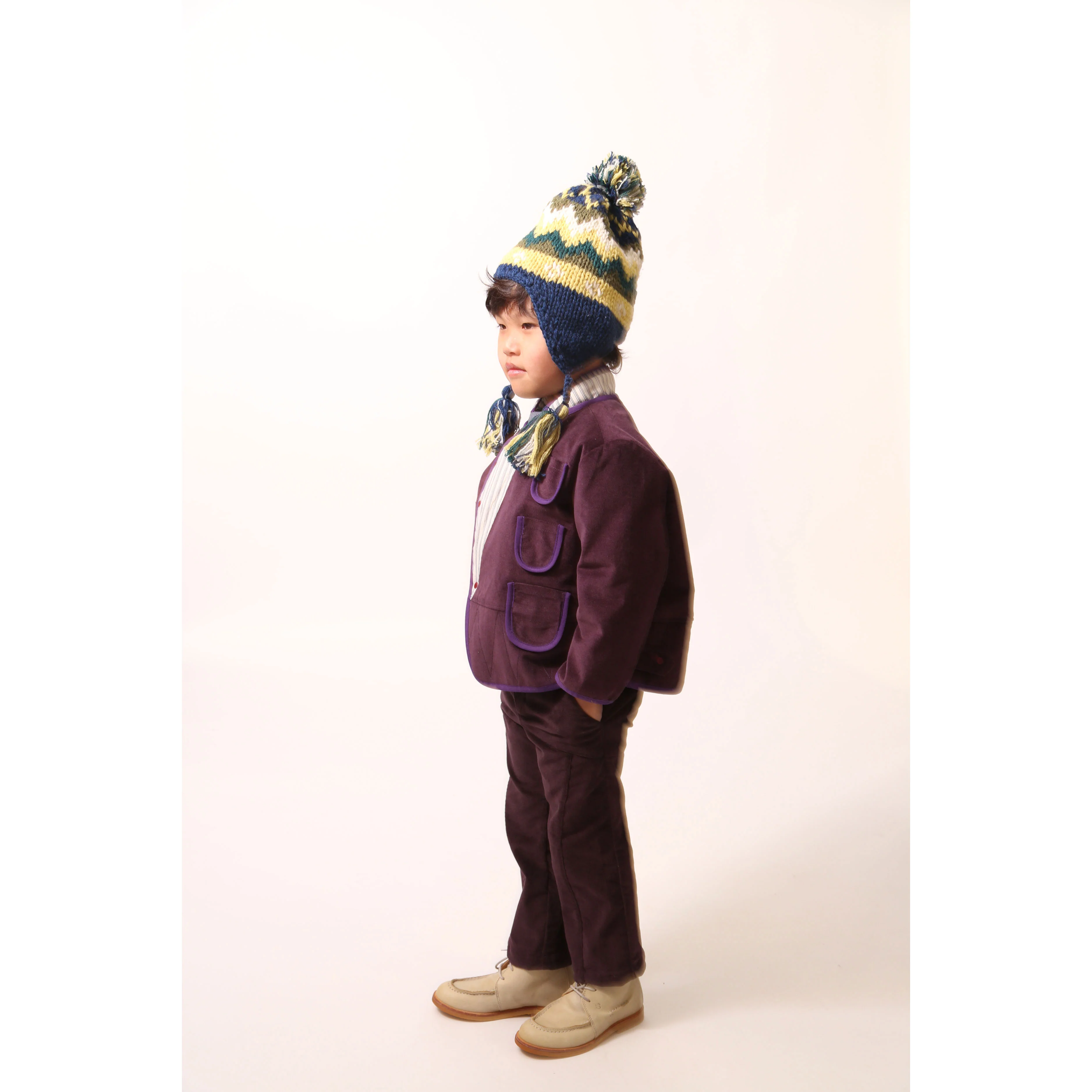 Tia Cibani Prune Mix Malok Patchwork Jacket - Image 6