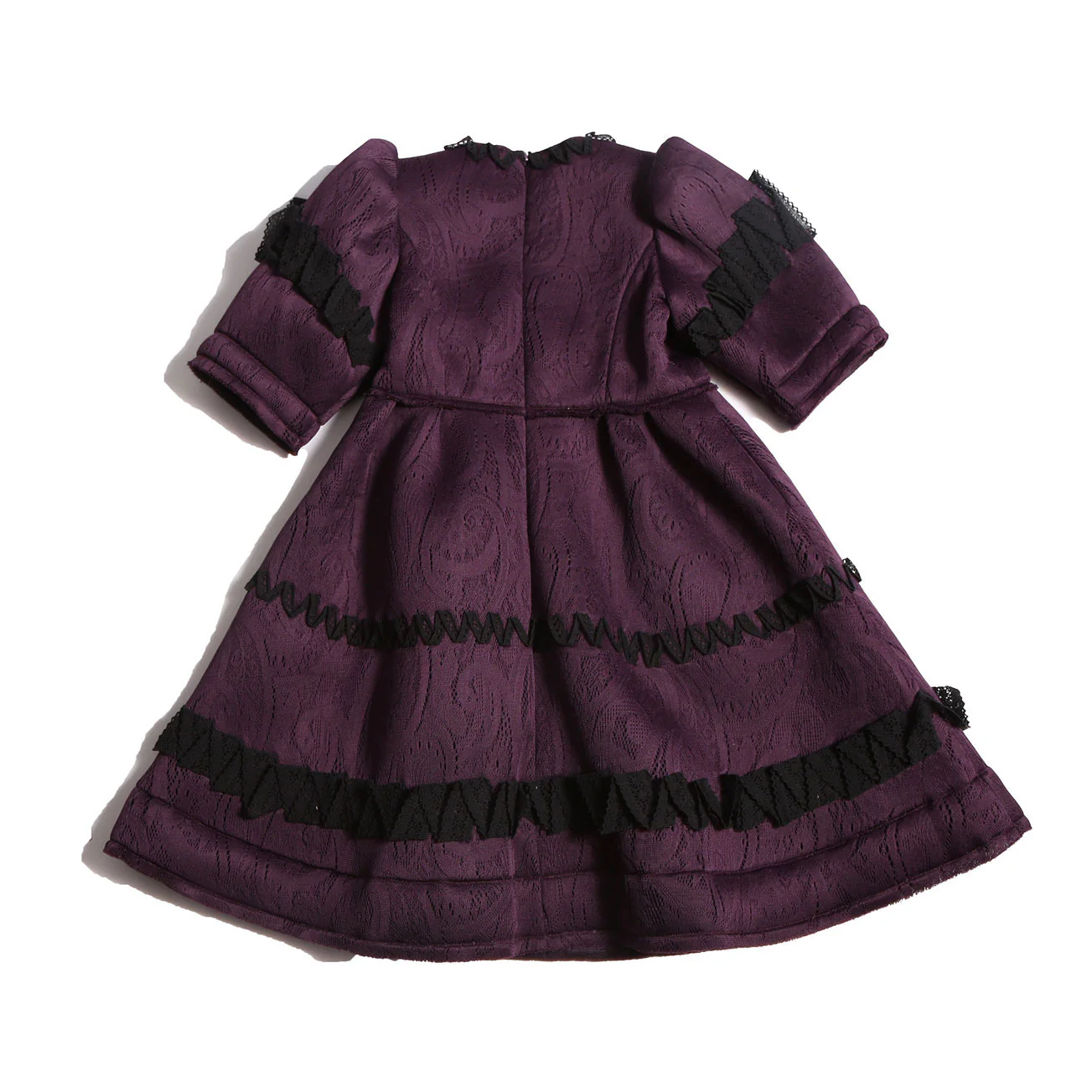 Tia Cibani Prune Ruffle Lace Gael Dress - Image 2