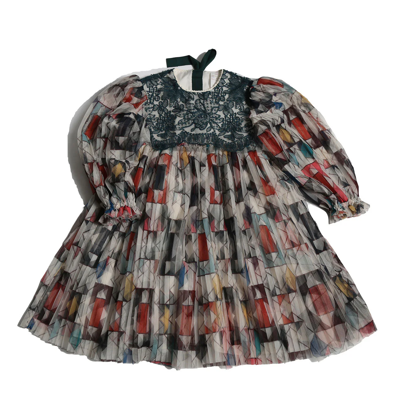 Tia Cibani Rainbow Luna Pleated Frock