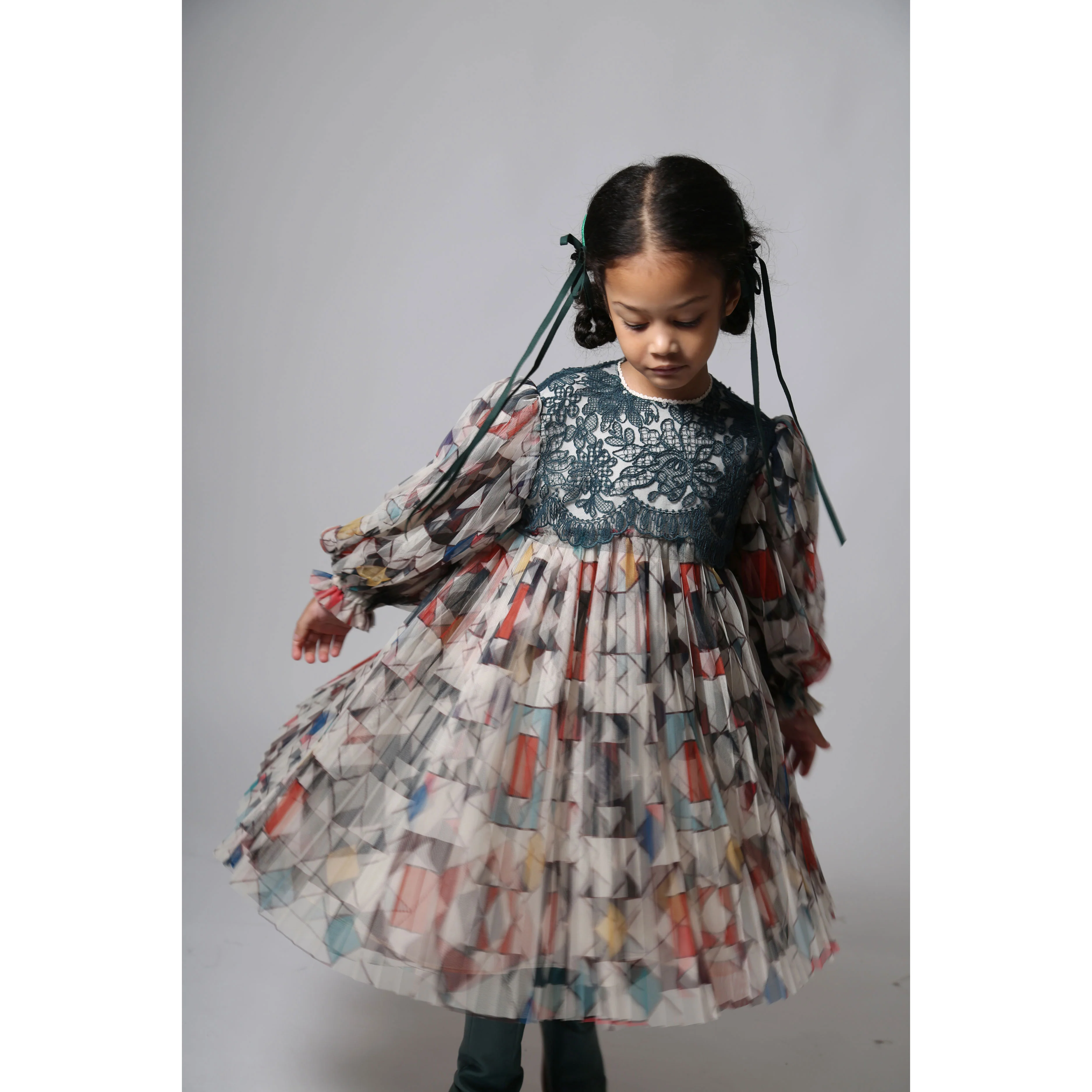 Tia Cibani Rainbow Luna Pleated Frock - Image 2