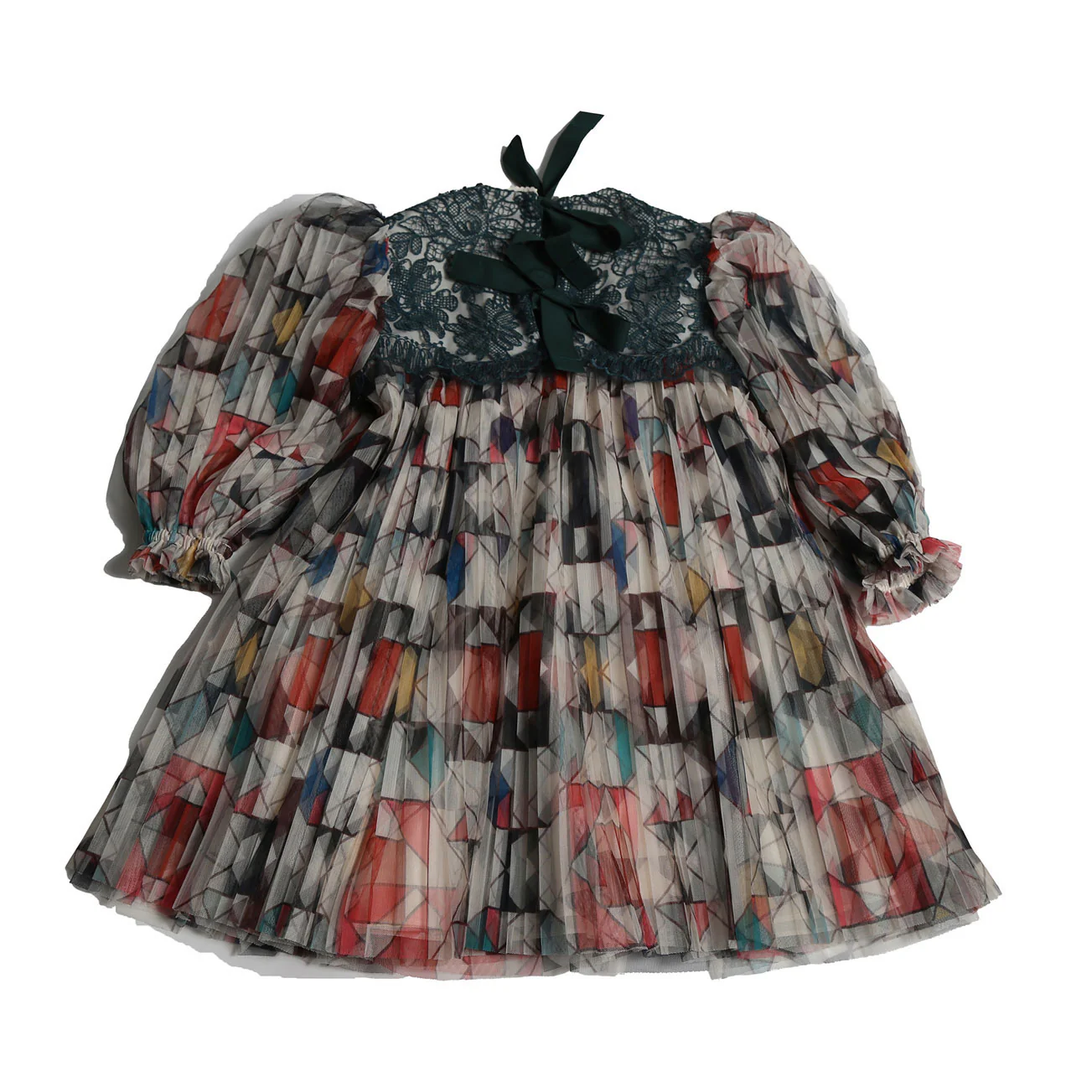 Tia Cibani Rainbow Luna Pleated Frock - Image 3