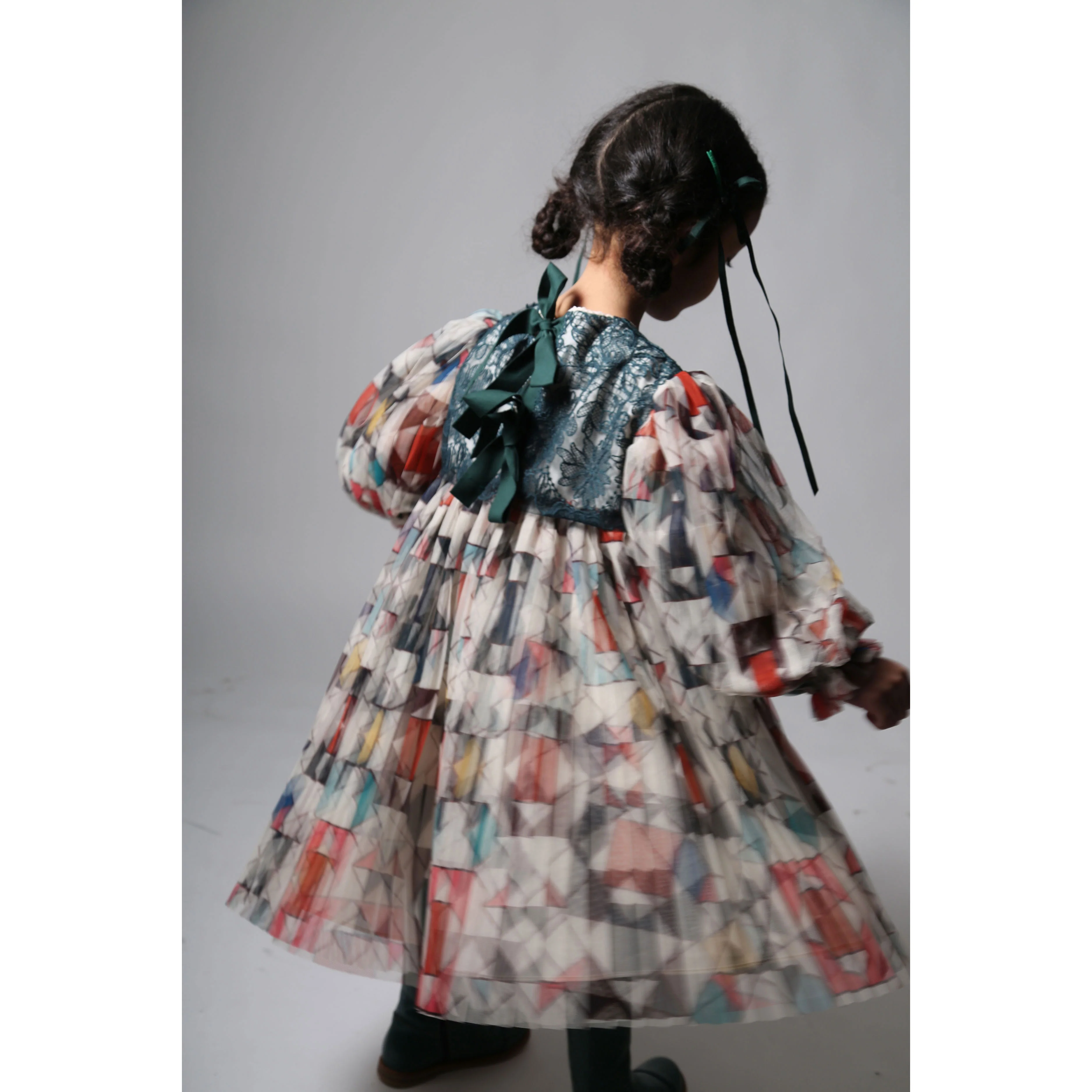 Tia Cibani Rainbow Luna Pleated Frock - Image 4