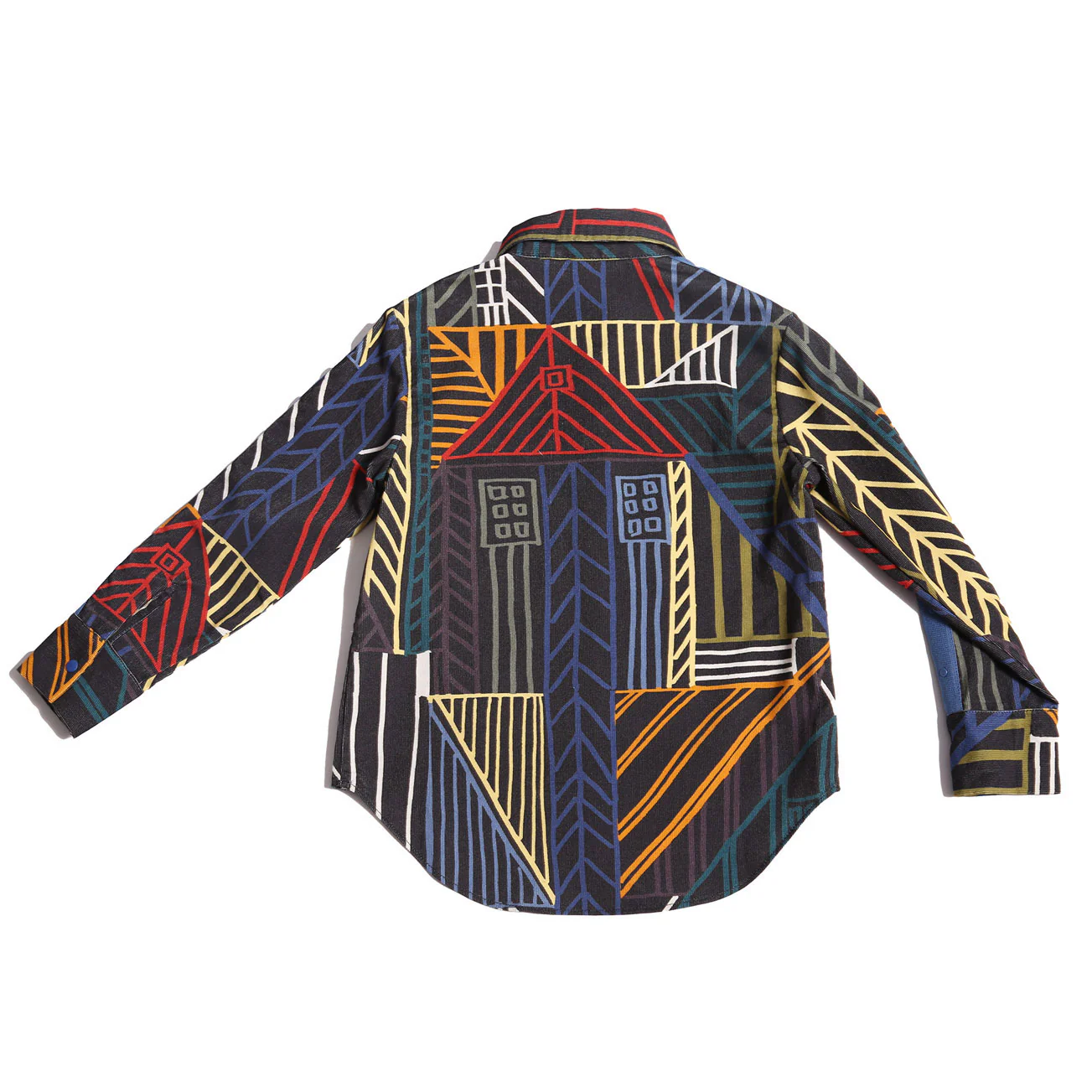 Tia Cibani Rainbow Multi Snap Amadi Shirt - Image 3