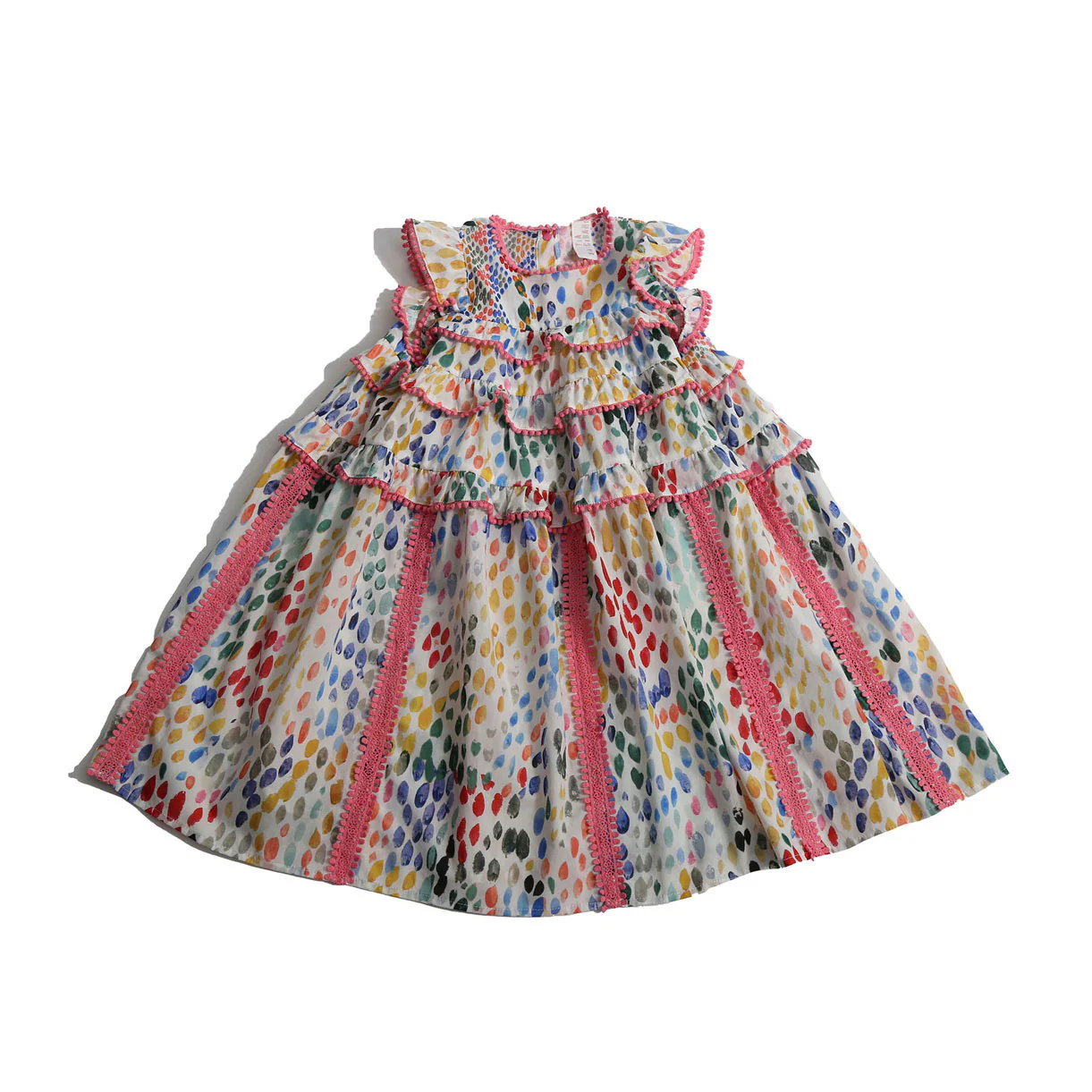Tia Cibani Rainbow Pearl Dropped Waist Frock