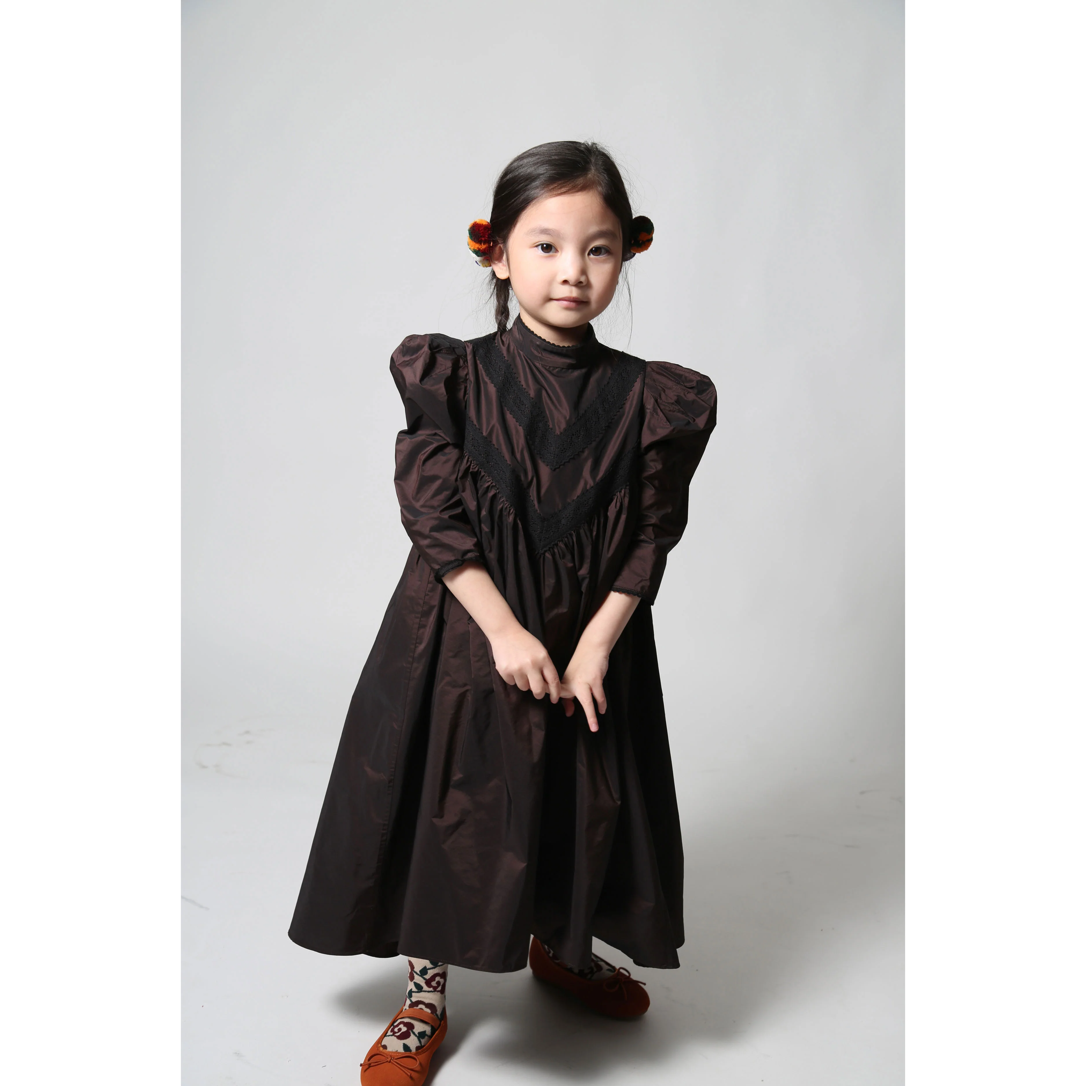 Tia Cibani Raisin Maya 3/4 Sleeve Maxi Dress - Image 2