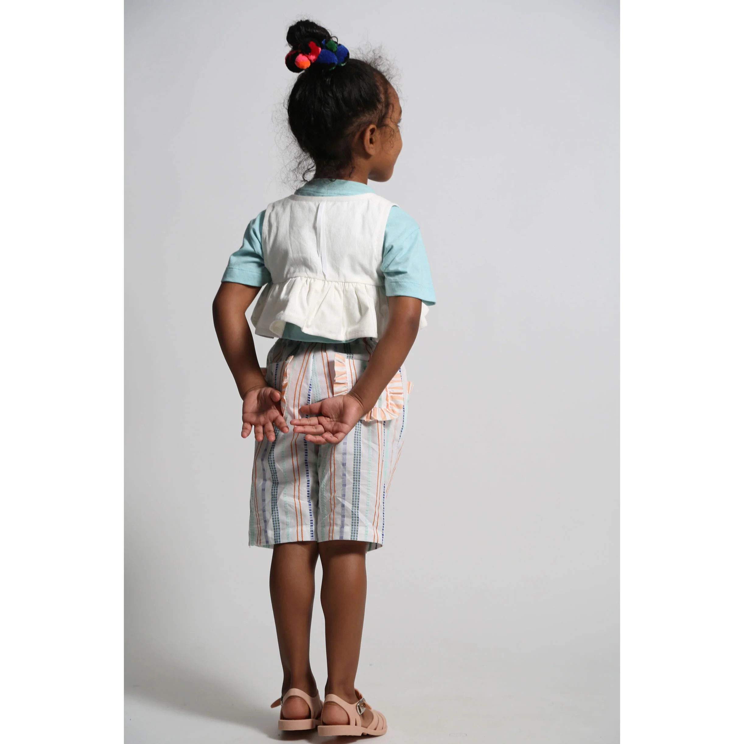 Tia Cibani Sugar Ophelia Peplum Padded Vest - Image 4