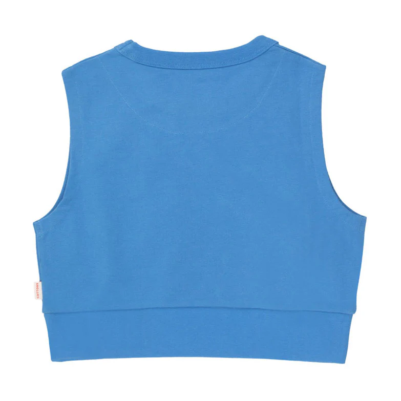 Tiny Cottons Azure Tiny Sleeveless Sweatshirt - Image 2