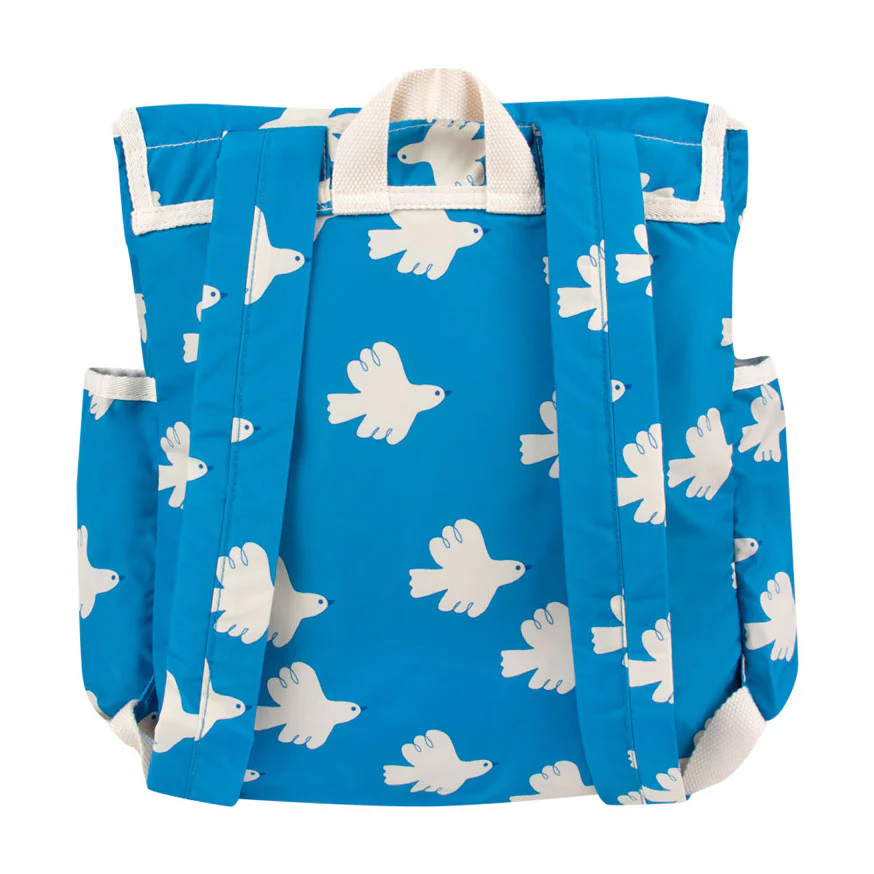 Tiny Cottons Blue Doves Backpack - Image 2