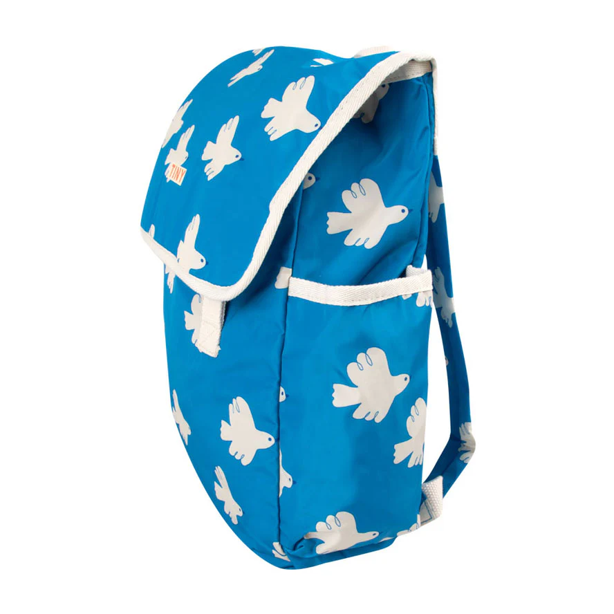Tiny Cottons Blue Doves Backpack - Image 3