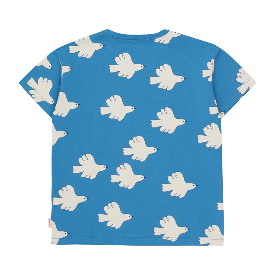 Tiny Cottons Blue Doves Tee - Image 2