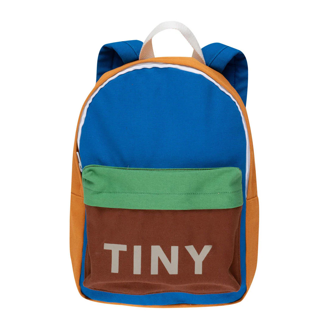 Tiny Cottons Blue/Emerald Colorblock Backpack