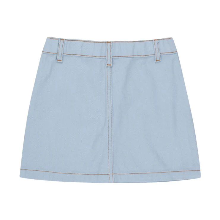 Tiny Cottons Blue-Grey Horses Skirt - Image 2