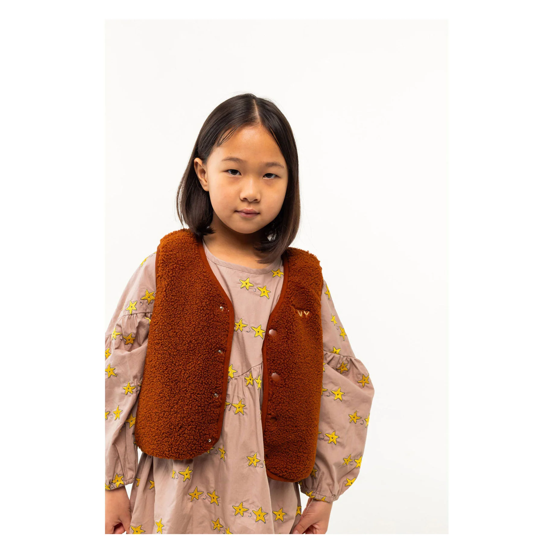 Tiny Cottons Brown Tiny Padded Vest - Image 3