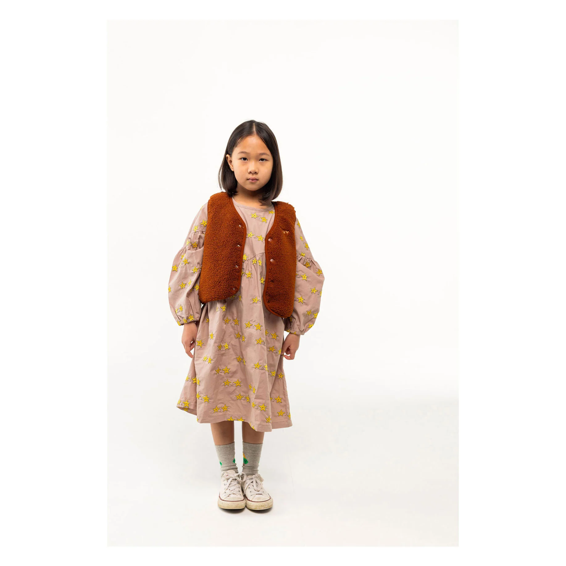 Tiny Cottons Brown Tiny Padded Vest - Image 4