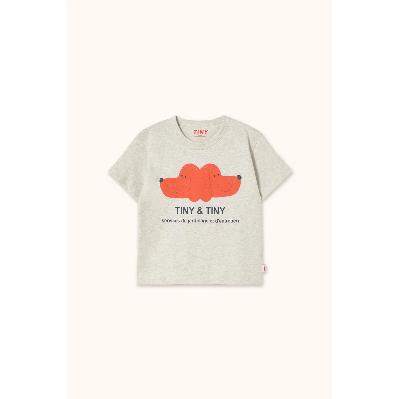 Tiny Cottons Cream Heather Tiny &Tiny Graphic Tee