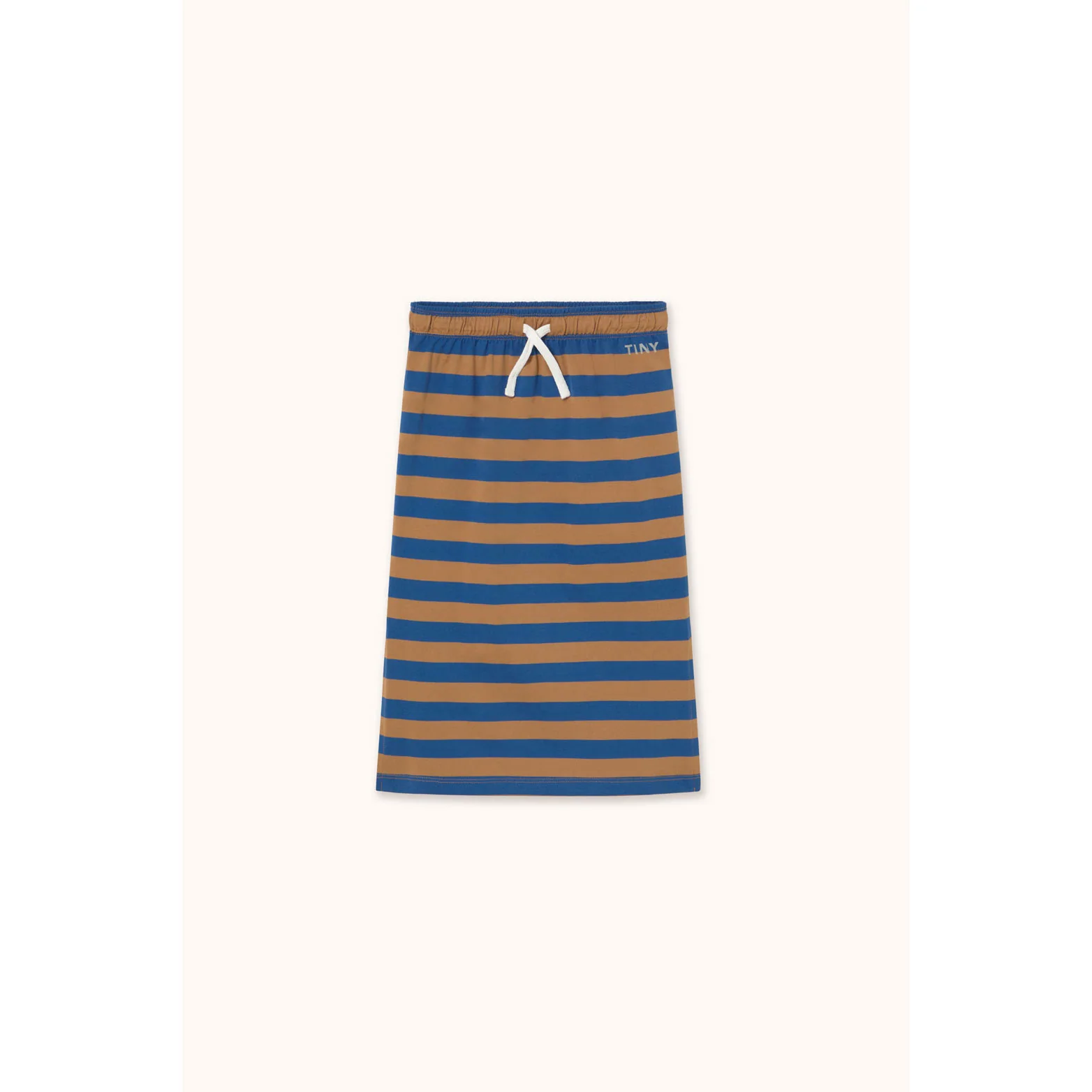 Tiny Cottons Dark Blue Stripes Knit Long Skirt