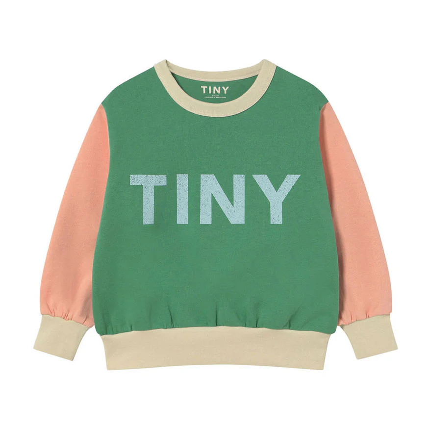 Tiny Cottons Emerald Color Block Sweatshirt