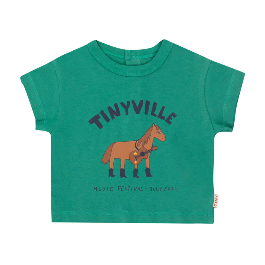Tiny Cottons Emerald Festival Baby Tee