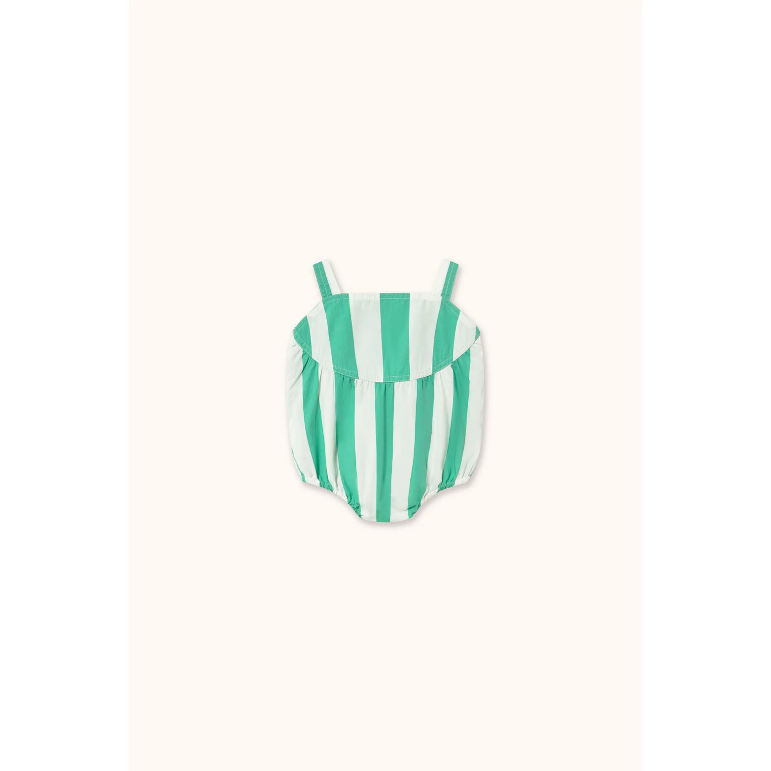 Tiny Cottons Emerald  Stripes Baby Bodysuit - Image 2