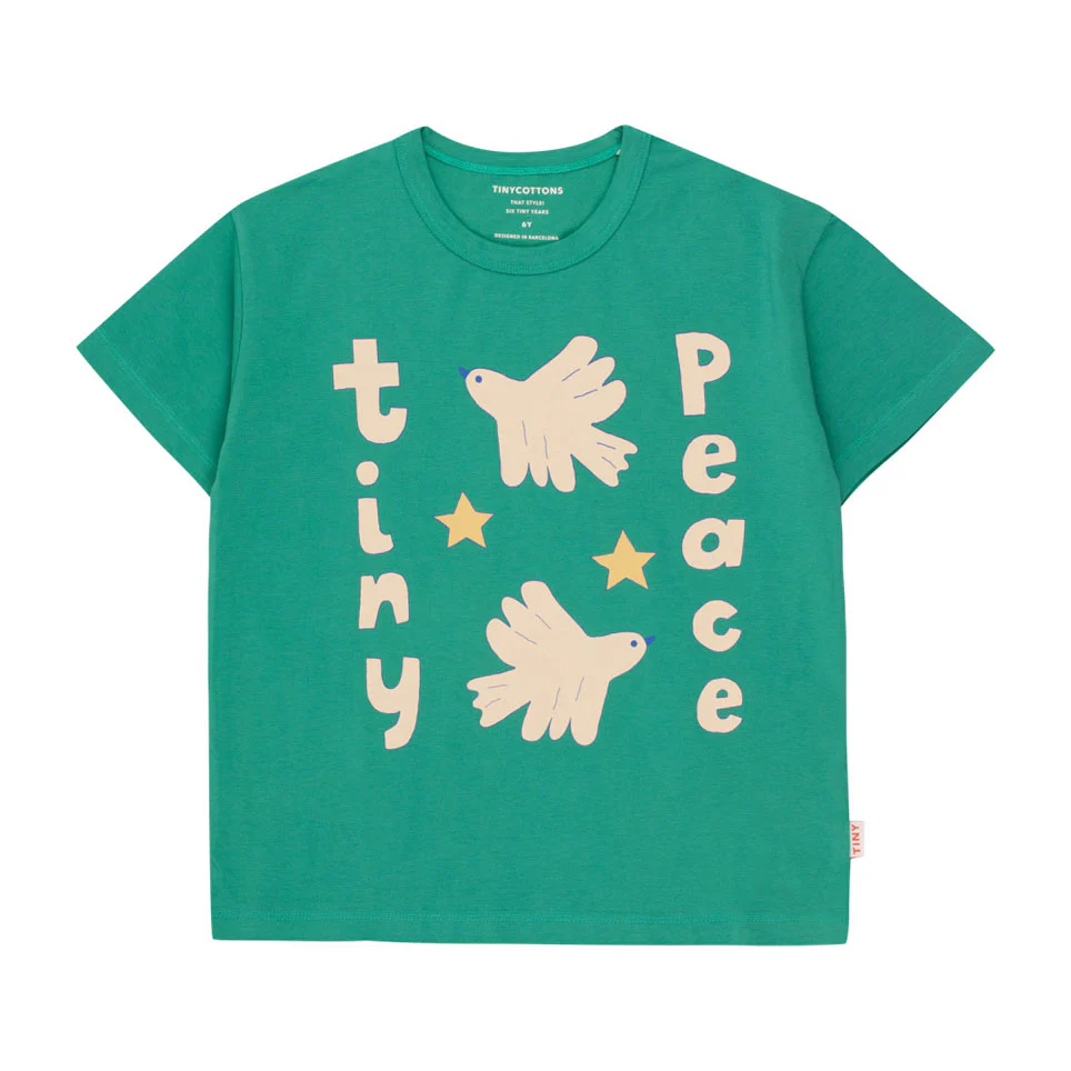 Tiny Cottons Emerald Tiny Peace Tee