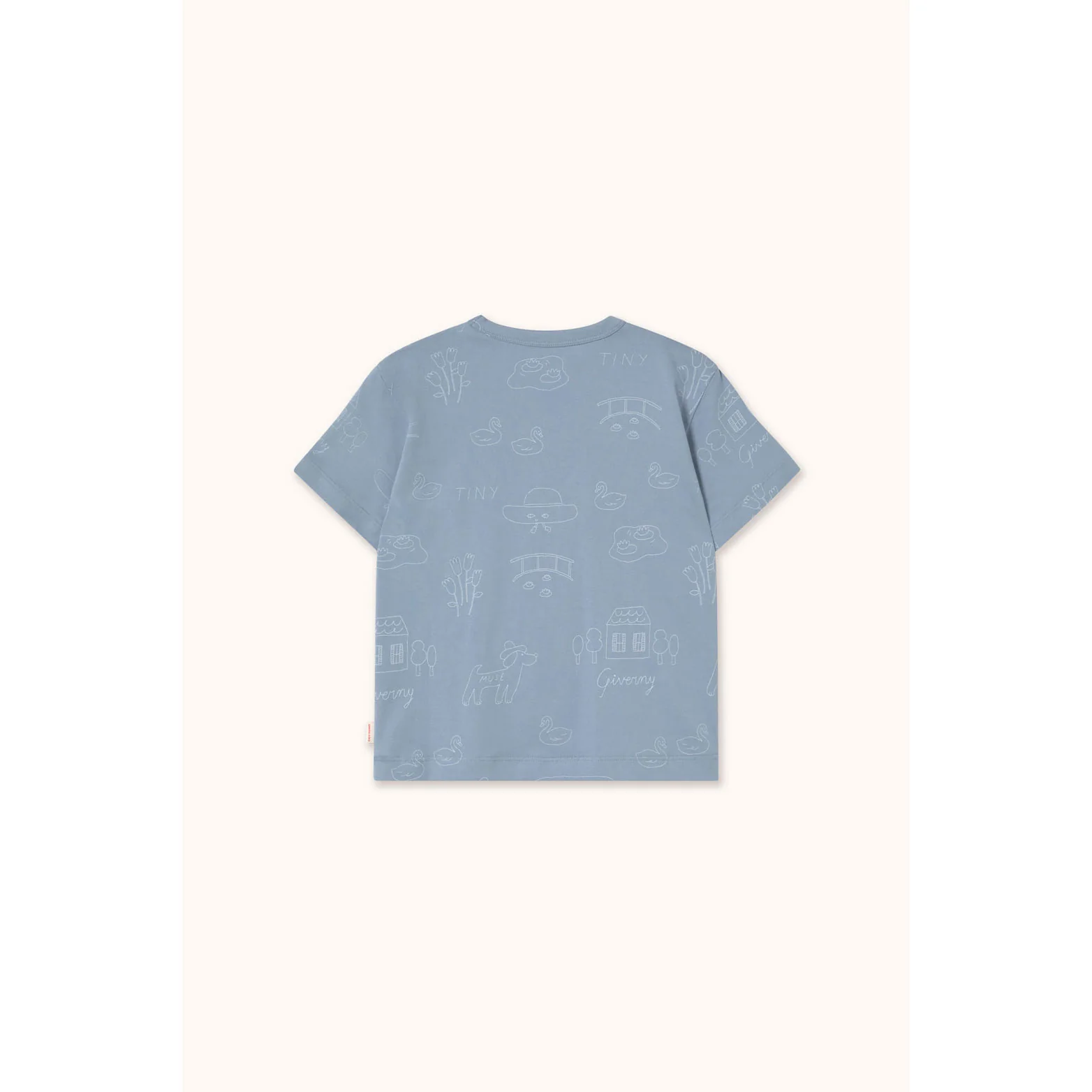 Tiny Cottons Grey Tiny Giverny Knitted Tee - Image 3