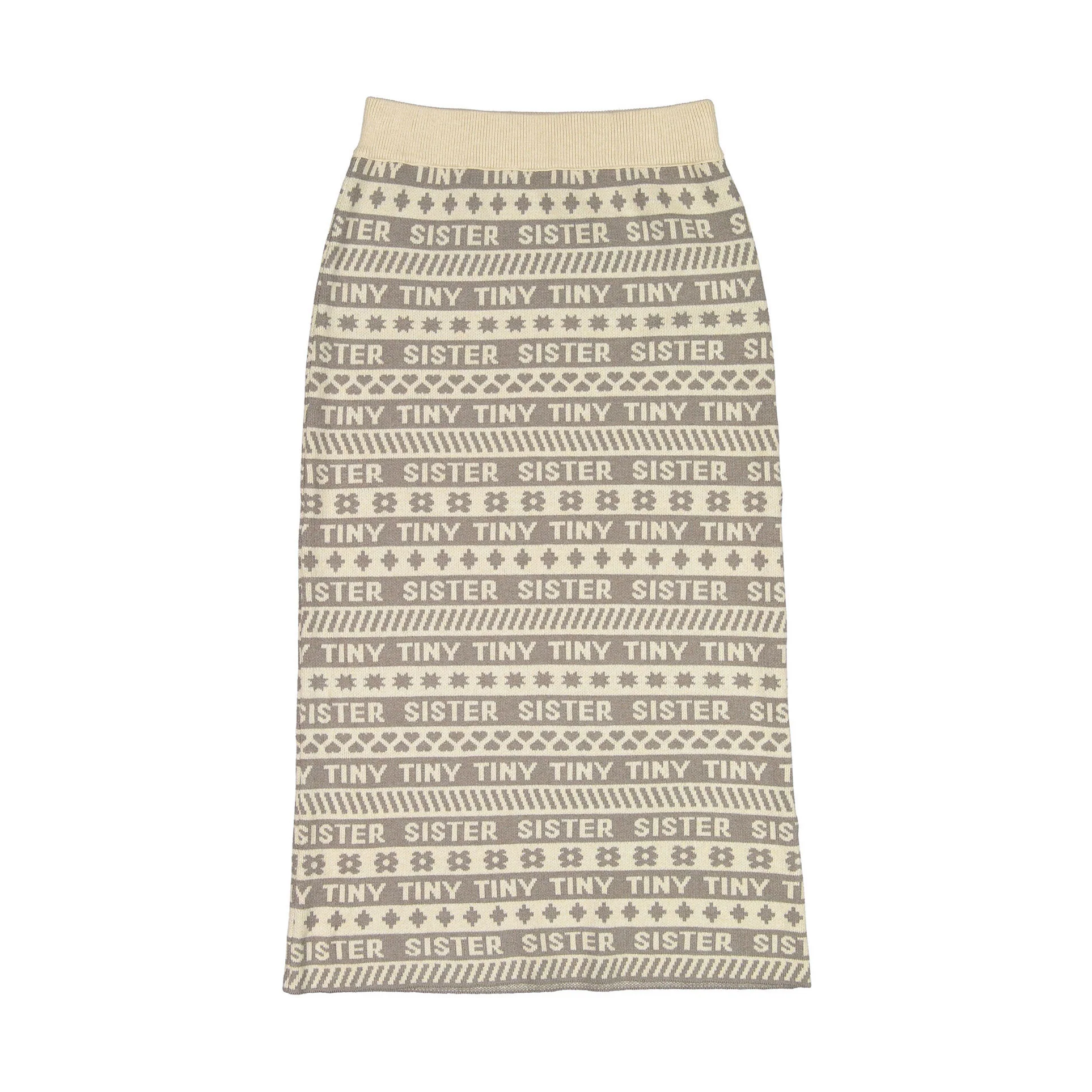 Tiny Cottons Ivory Jaquard Womens Skirt
