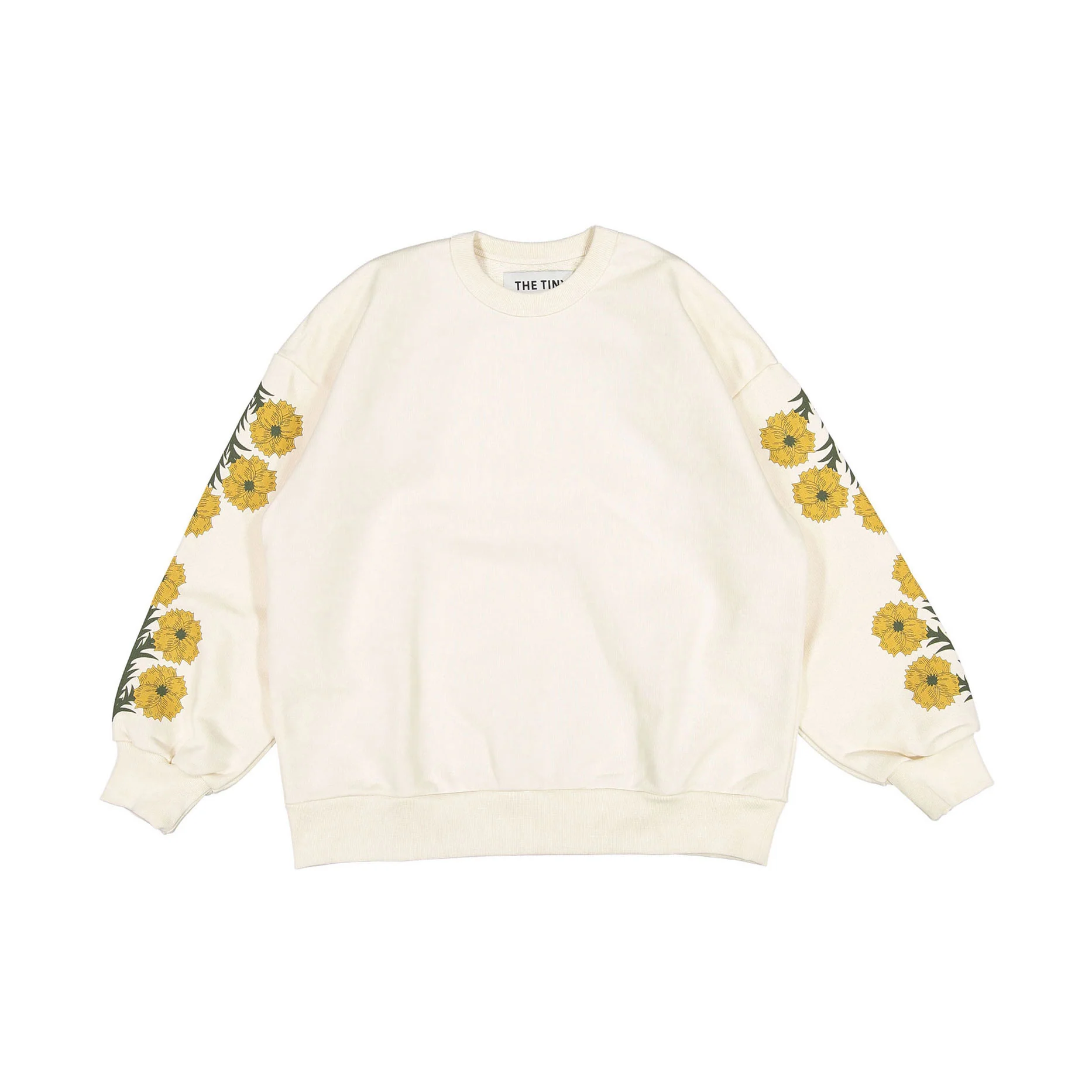 Tiny Cottons Light Cream Aster Womens Sweatshirt