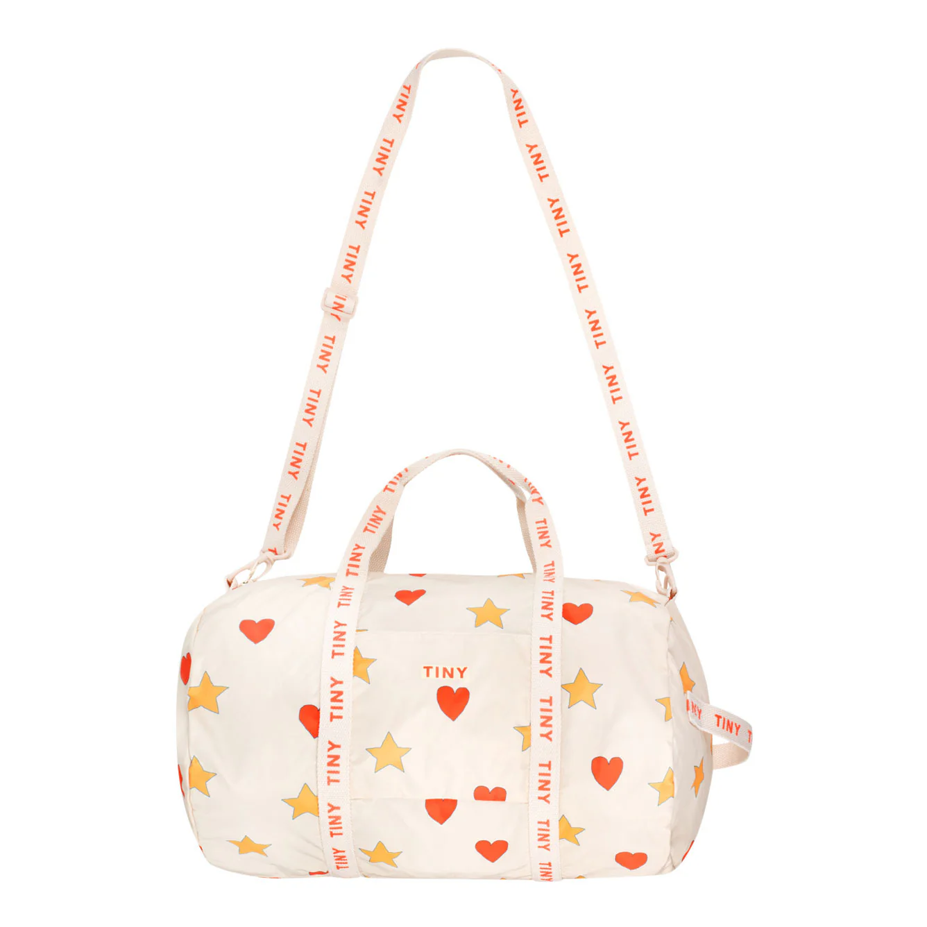 Tiny Cottons Light Cream Hearts Stars Duffel