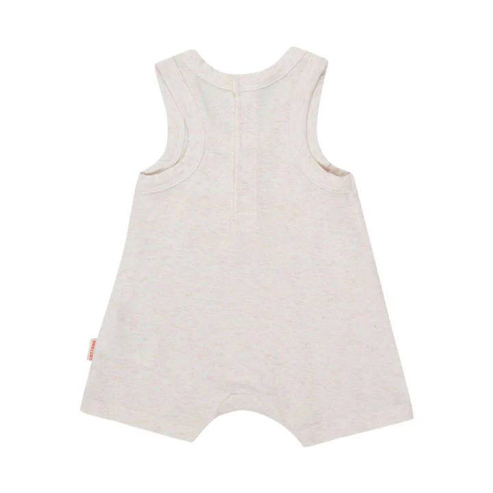 Tiny Cottons Light Cream Heather Tiny Wonderland One-Piece - Image 2