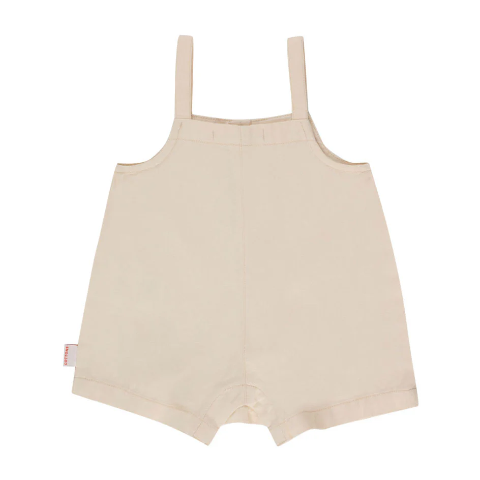 Tiny Cottons Light Cream Stars Baby Dungaree - Image 2