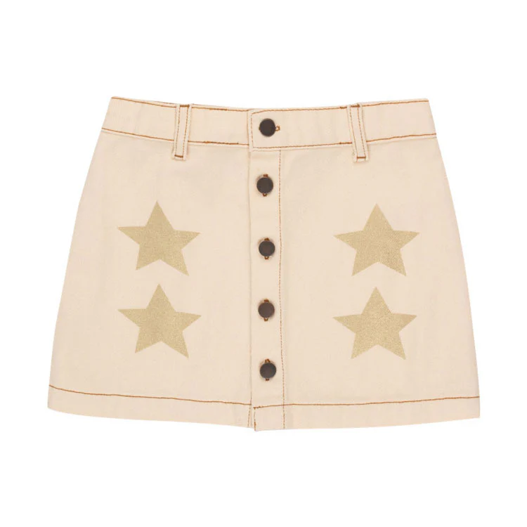 Tiny Cottons Light Cream Stars Skirt