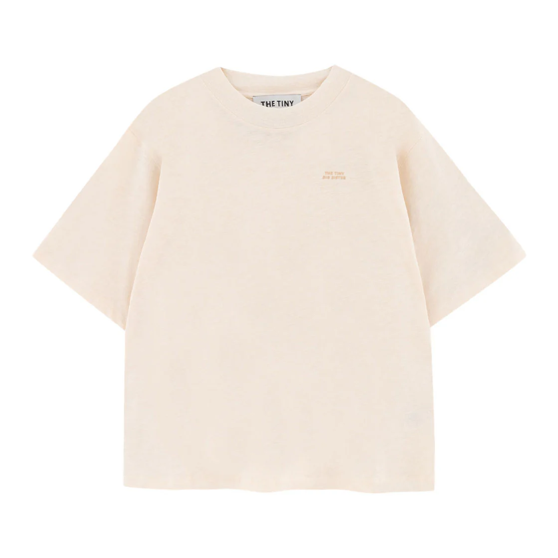 Tiny Cottons Light Cream Womens Basic Relaxed Tee