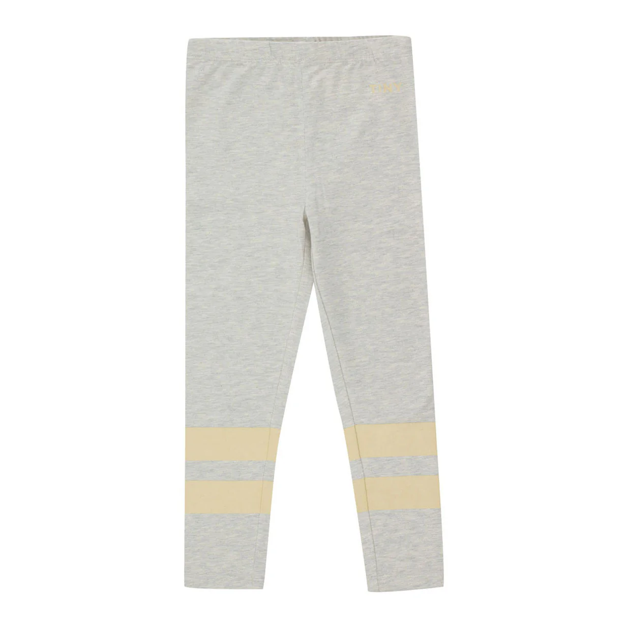 Tiny Cottons Light Grey Heather Stripes Leggings