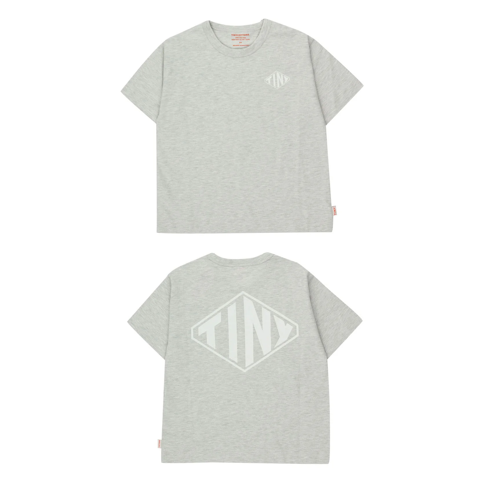 Tiny Cottons Light Grey Heather Tiny Diamond Tee