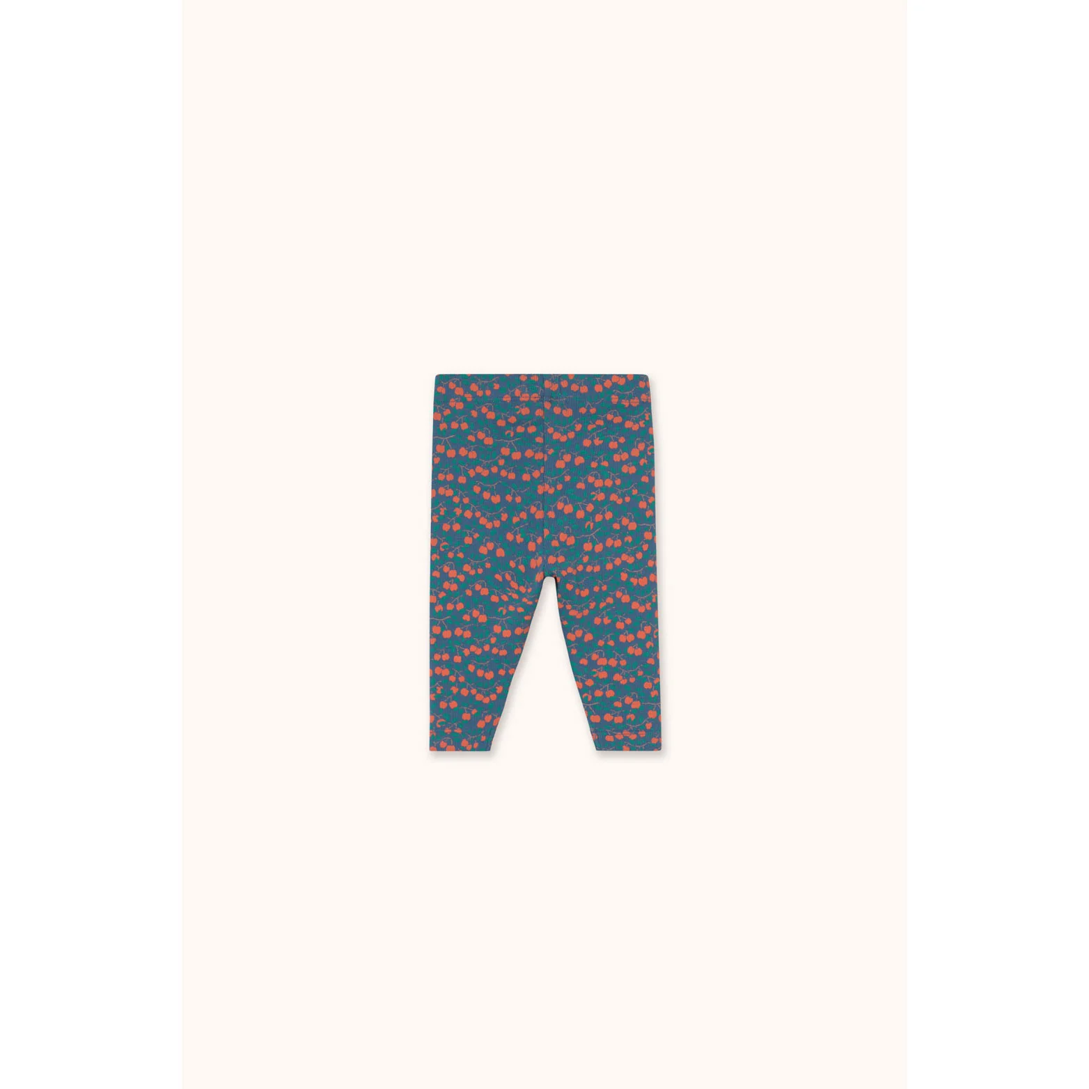 Tiny Cottons Light Navy Mini Apples Rib Baby Pant - Image 2