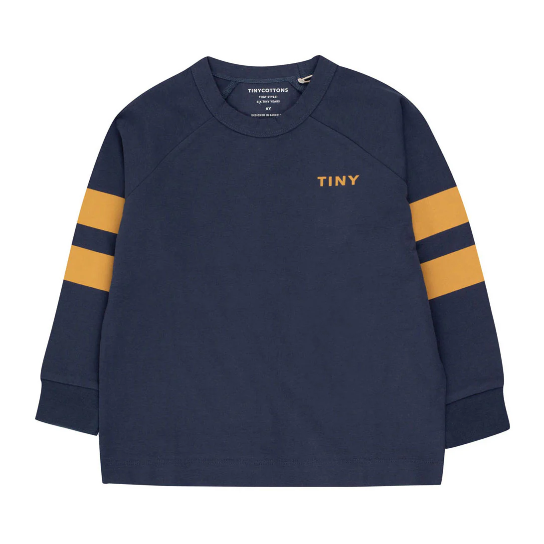Tiny Cottons Light Navy Stripes Tee