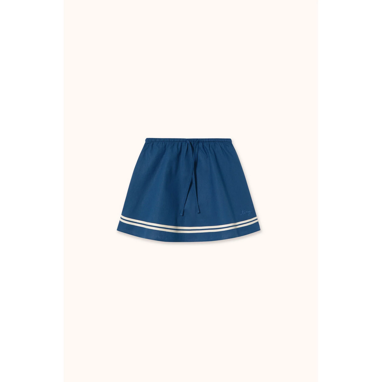 Tiny Cottons Light Navy Stripes Woven Skirt