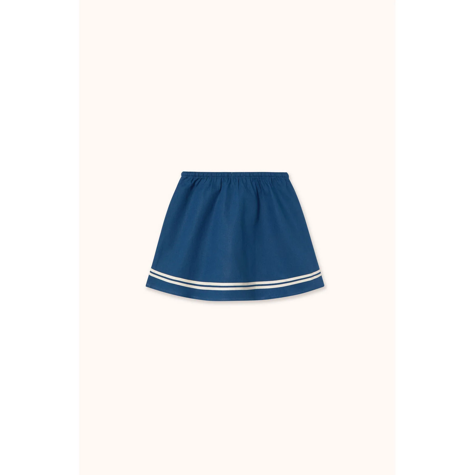 Tiny Cottons Light Navy Stripes Woven Skirt - Image 2