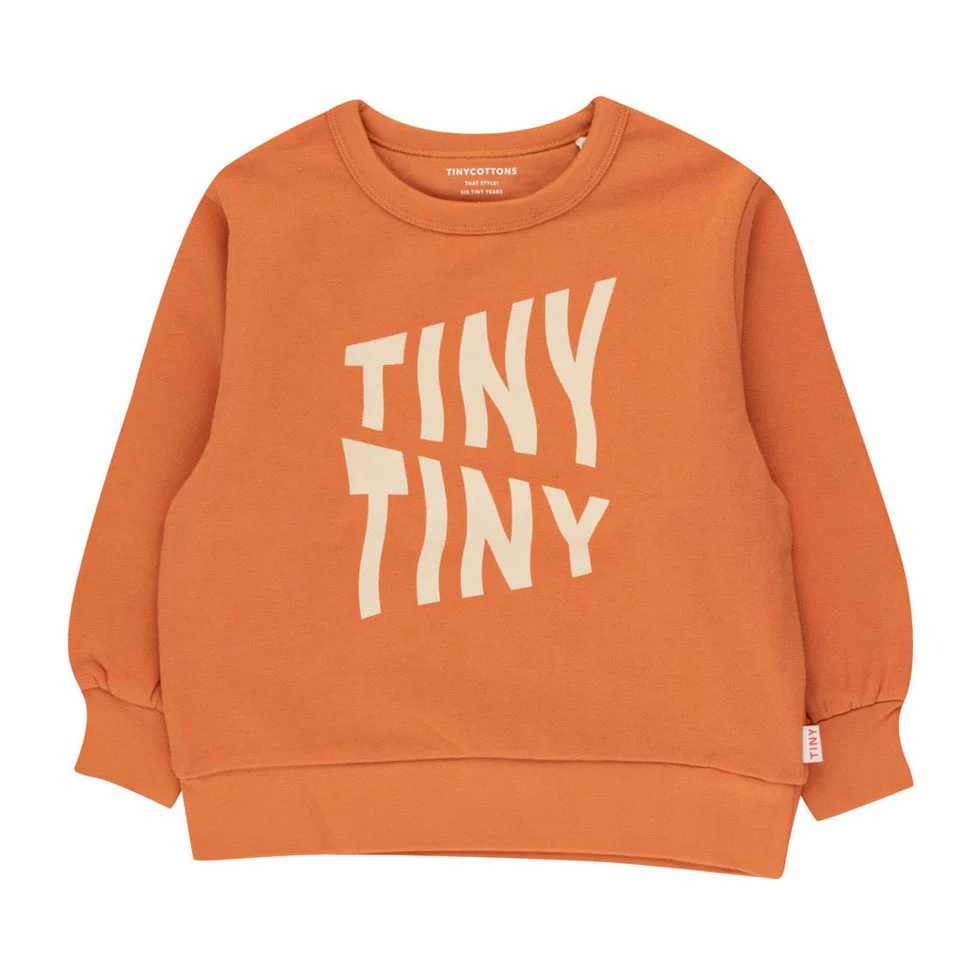 Tiny Cottons Light Rust Tiny Waves Sweatshirt
