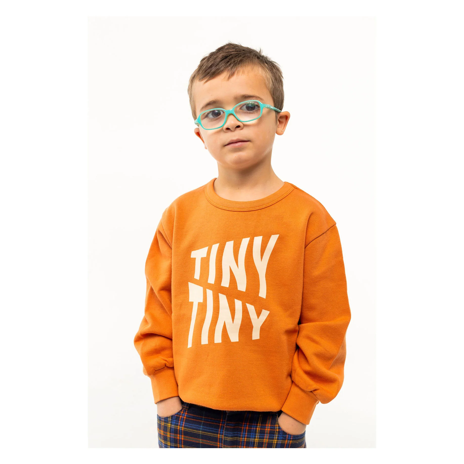 Tiny Cottons Light Rust Tiny Waves Sweatshirt - Image 2