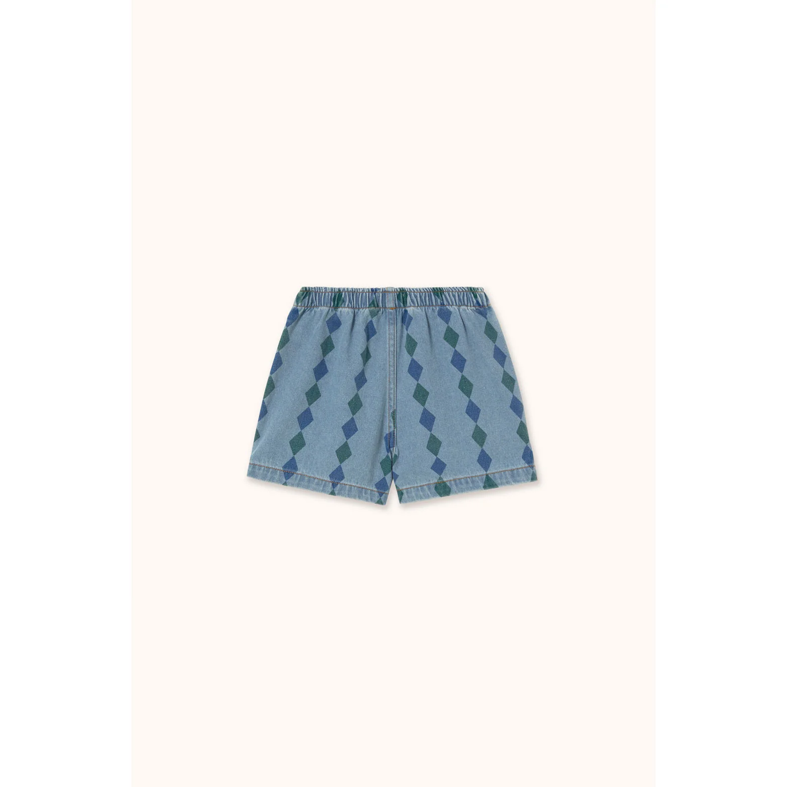 Tiny Cottons Light Wash Denim Diamonds Shorts - Image 2
