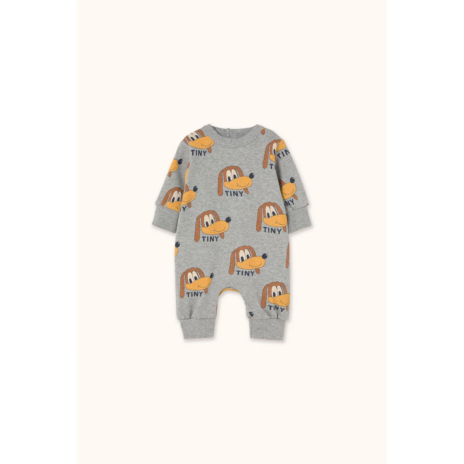 Tiny Cottons Medium Grey Heather Dogs One-Piece