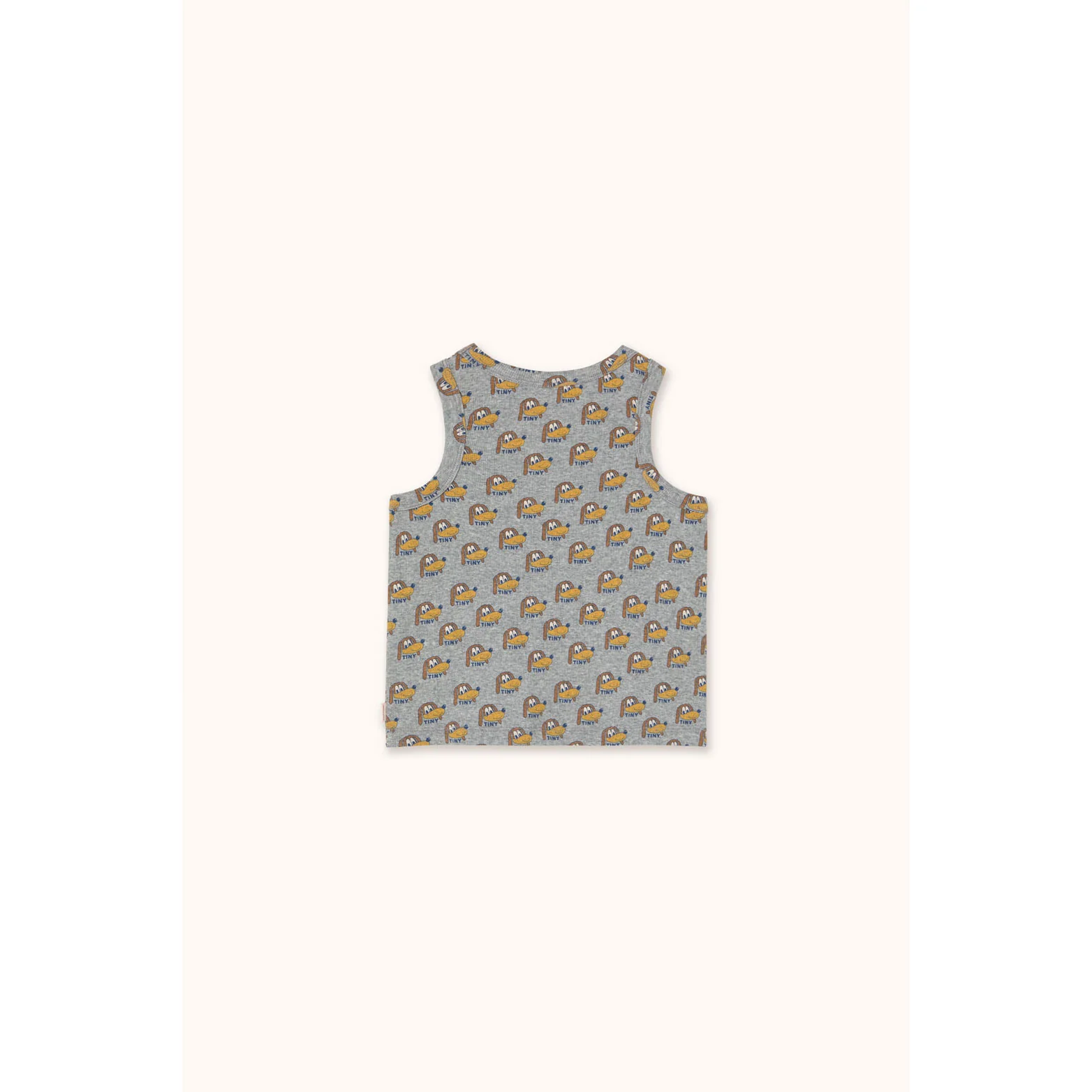 Tiny Cottons Medium Grey Heather Dogs Tank Top - Image 2