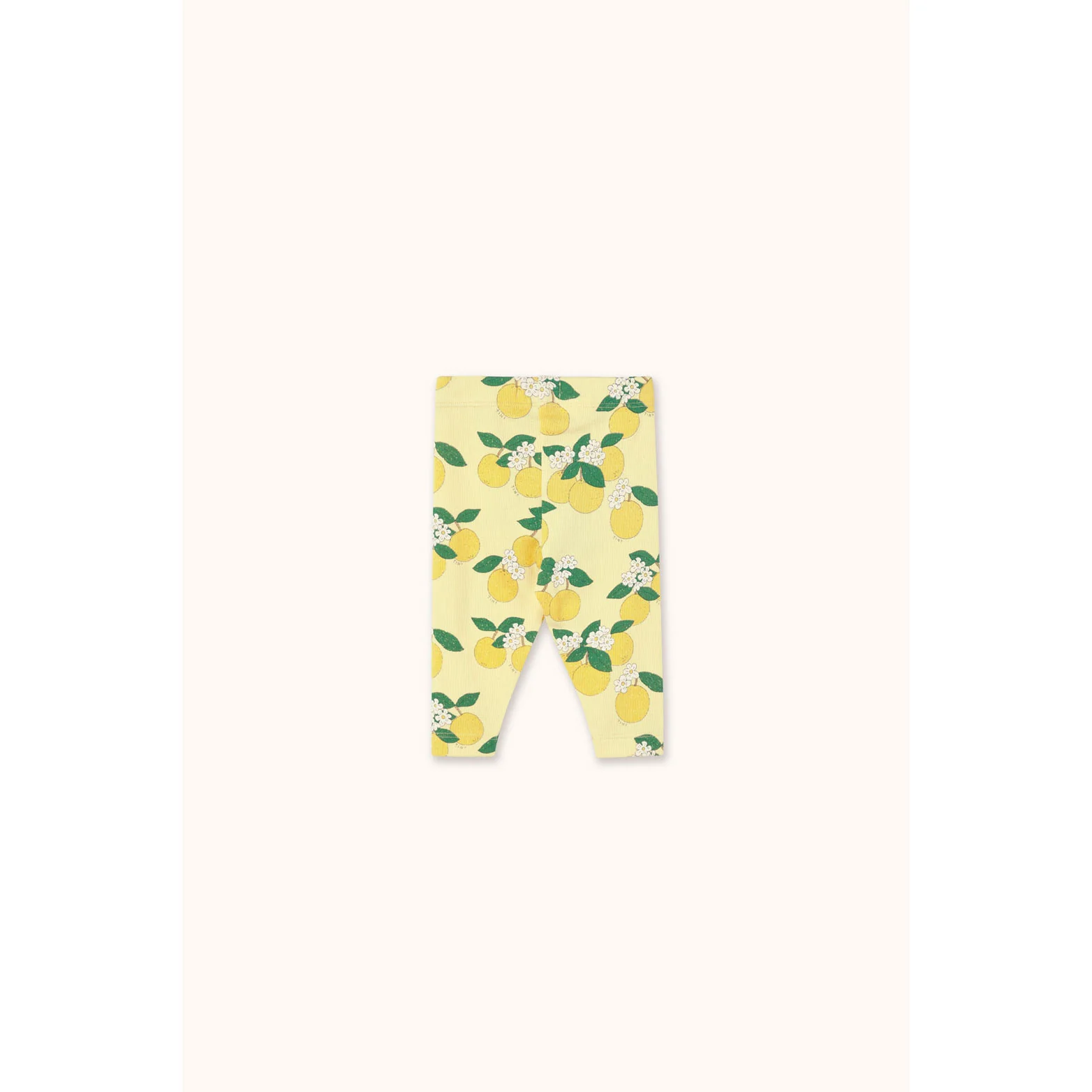 Tiny Cottons Mellow Yellow Oranges Rib Baby Pant - Image 2