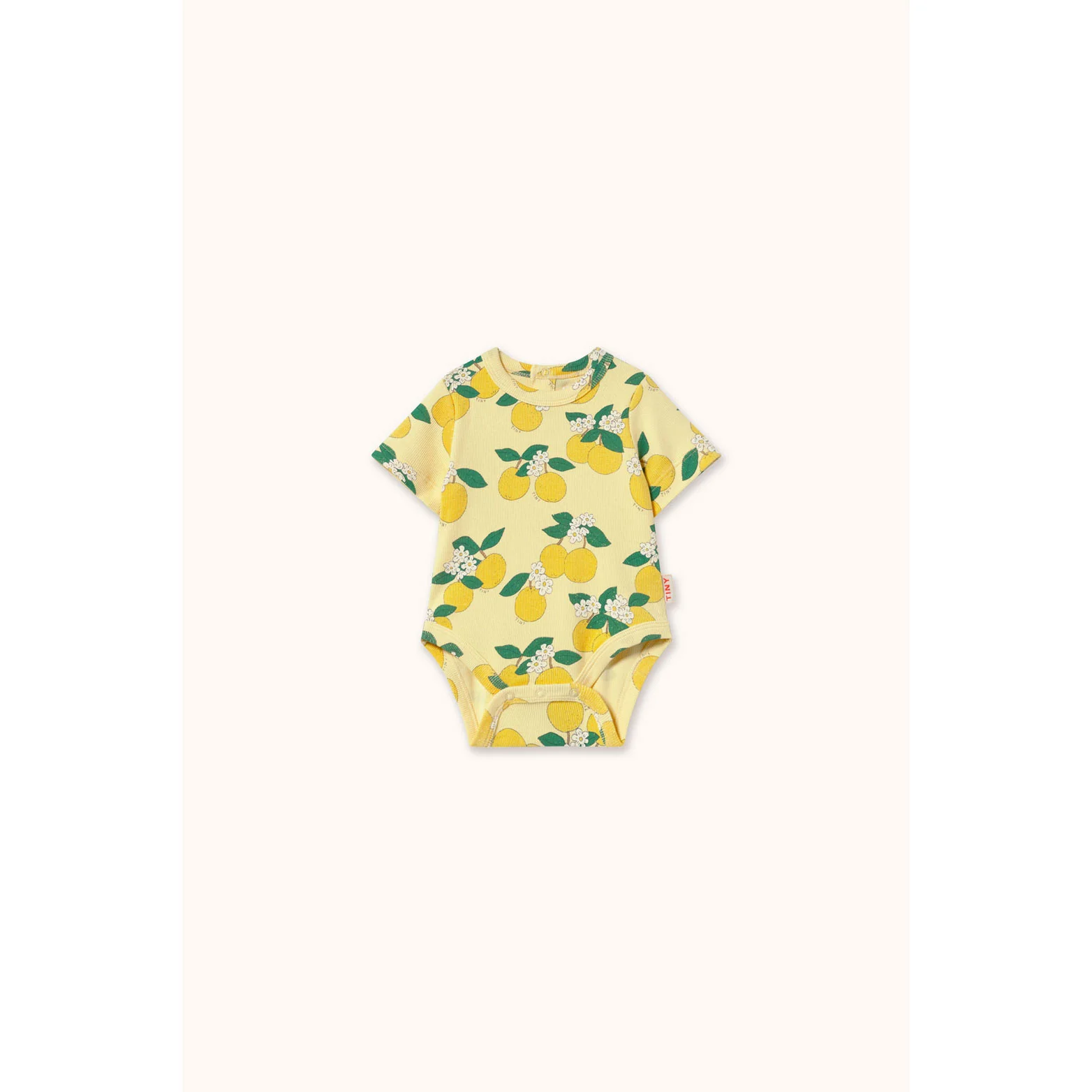 Tiny Cottons Mellow Yellow Oranges Rib Bodysuit