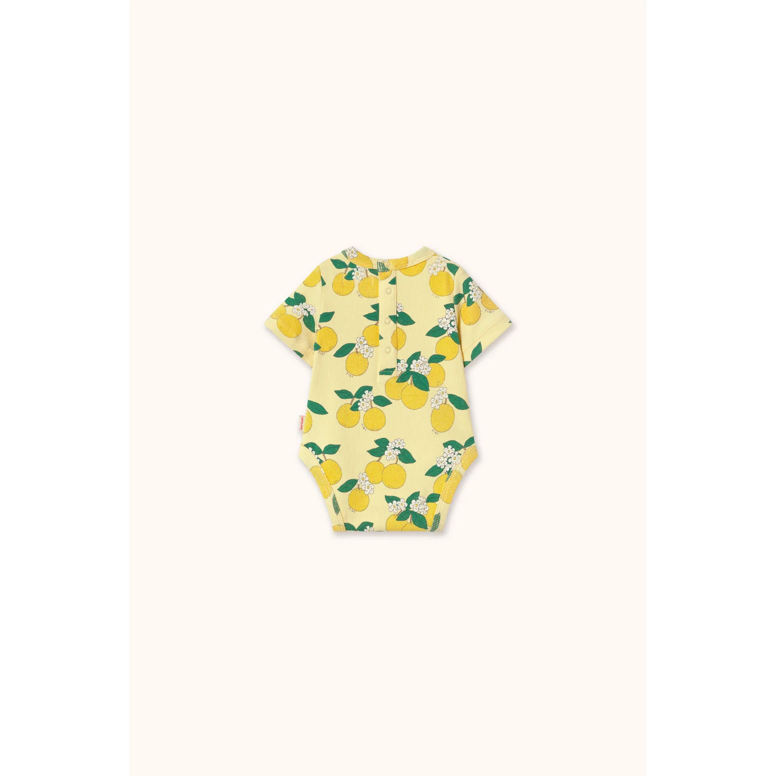Tiny Cottons Mellow Yellow Oranges Rib Bodysuit - Image 2