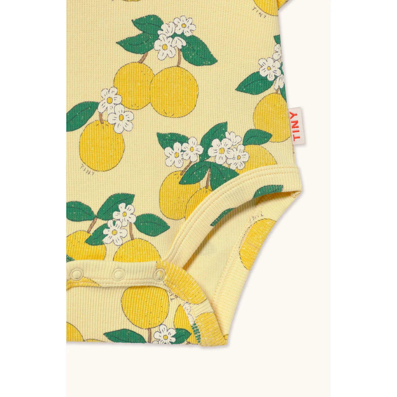 Tiny Cottons Mellow Yellow Oranges Rib Bodysuit - Image 3