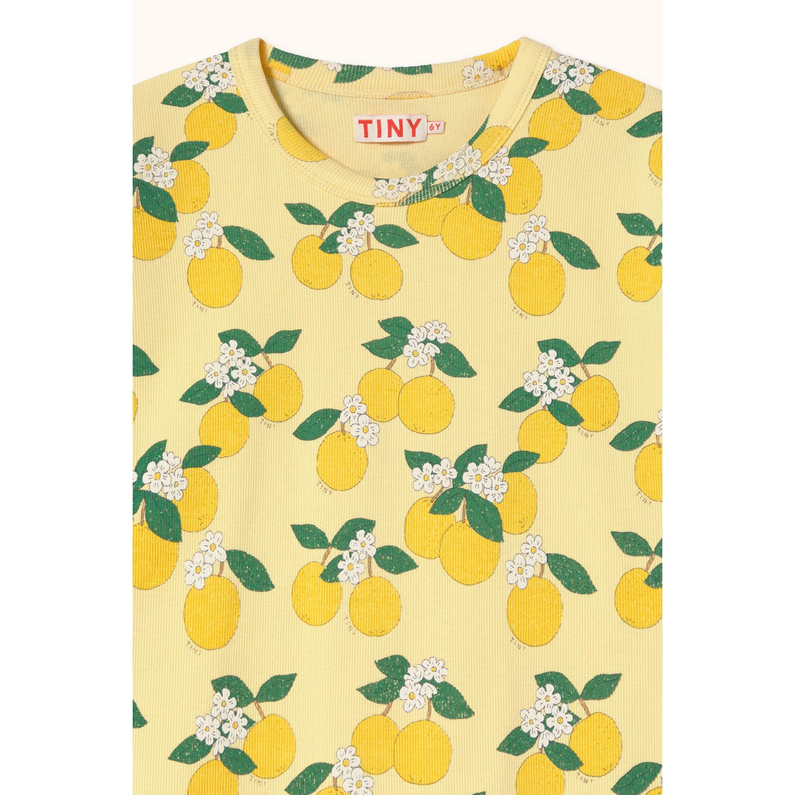 Tiny Cottons Mellow Yellow Oranges Rib Tee - Image 4
