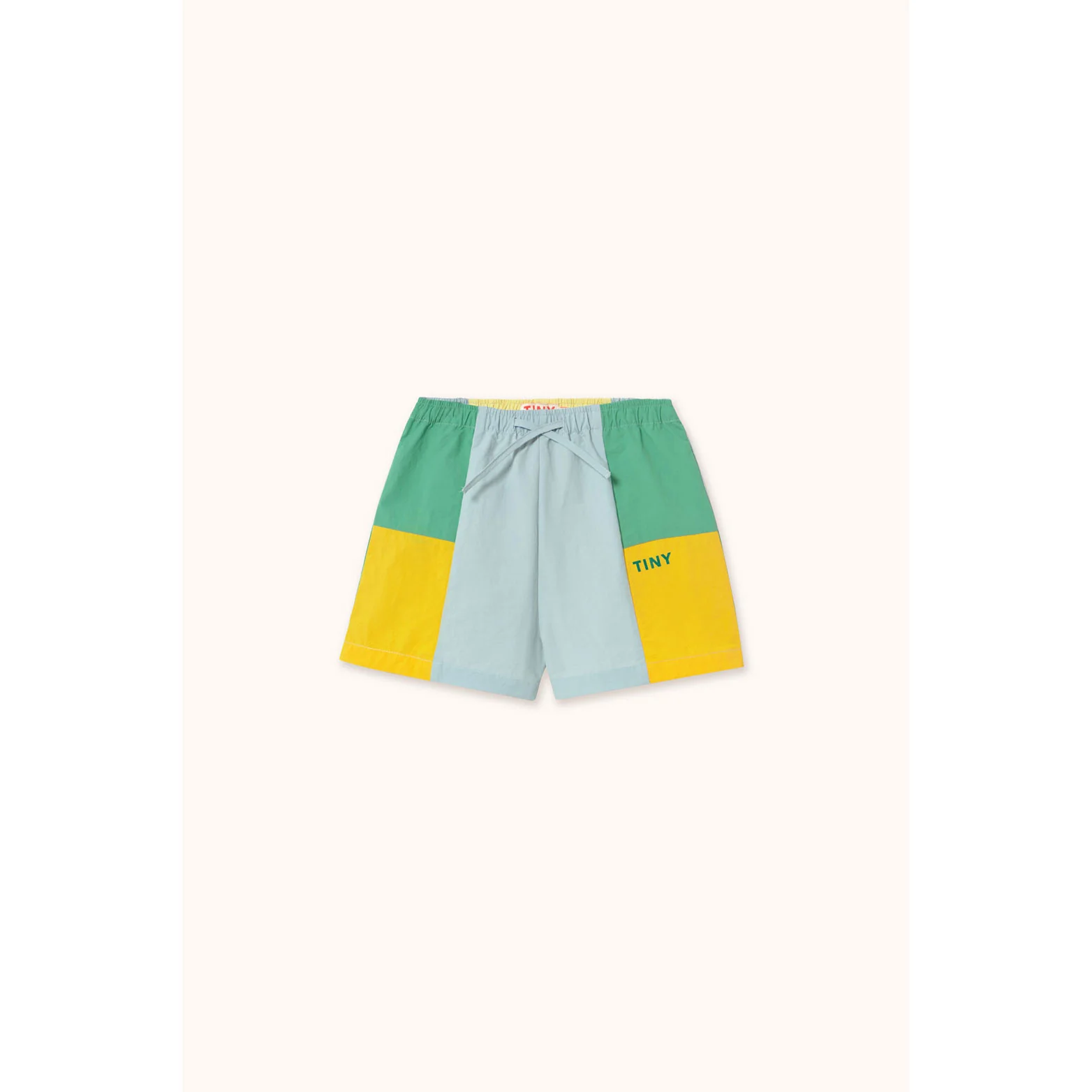 Tiny Cottons Multicolor Color Block Woven Shorts