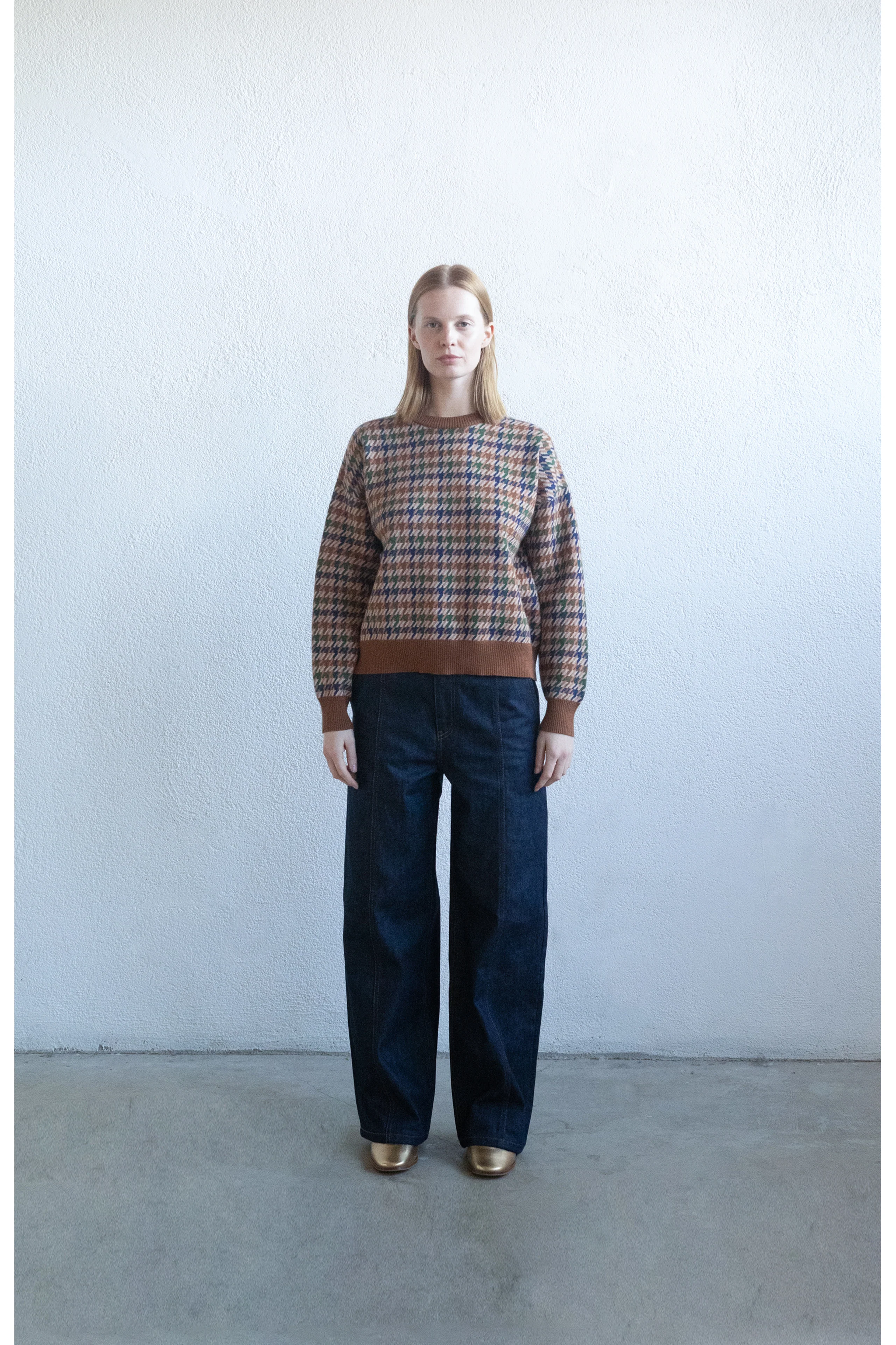 Tiny Cottons Multicolor Luca Hondstooth Womens Sweater - Image 2